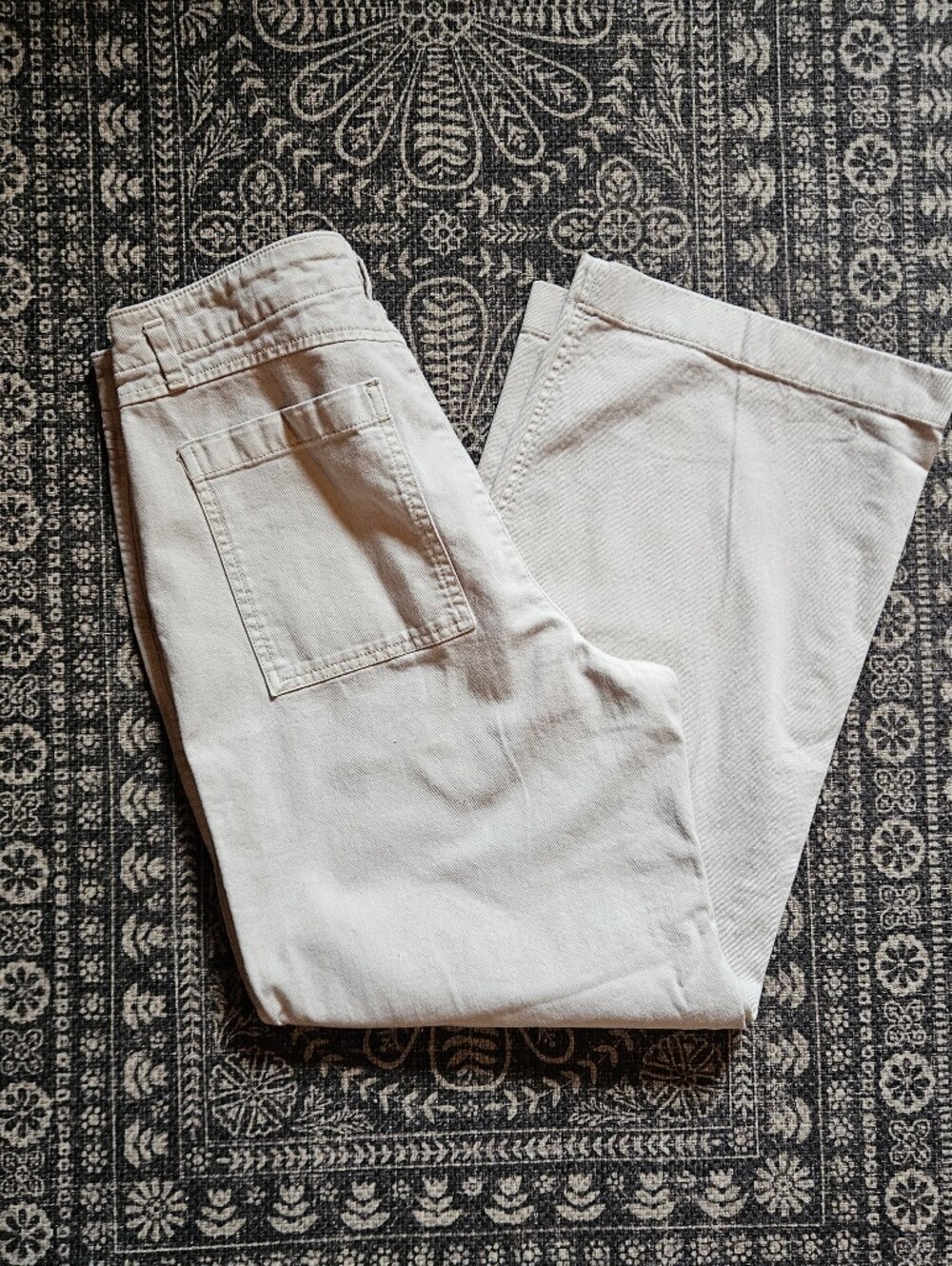 Gap Loose Khaki Wide Leg Denim Pants 10